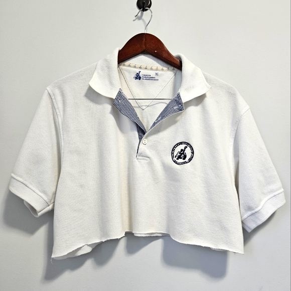 Charles Darwin Vintage Cropped Polo Shirt - Size US XL - Picture 1 of 6
